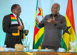 Mahama and Mnangagwa Target Mining, Agriculture, and Tourism in Renewed Partnership Drive