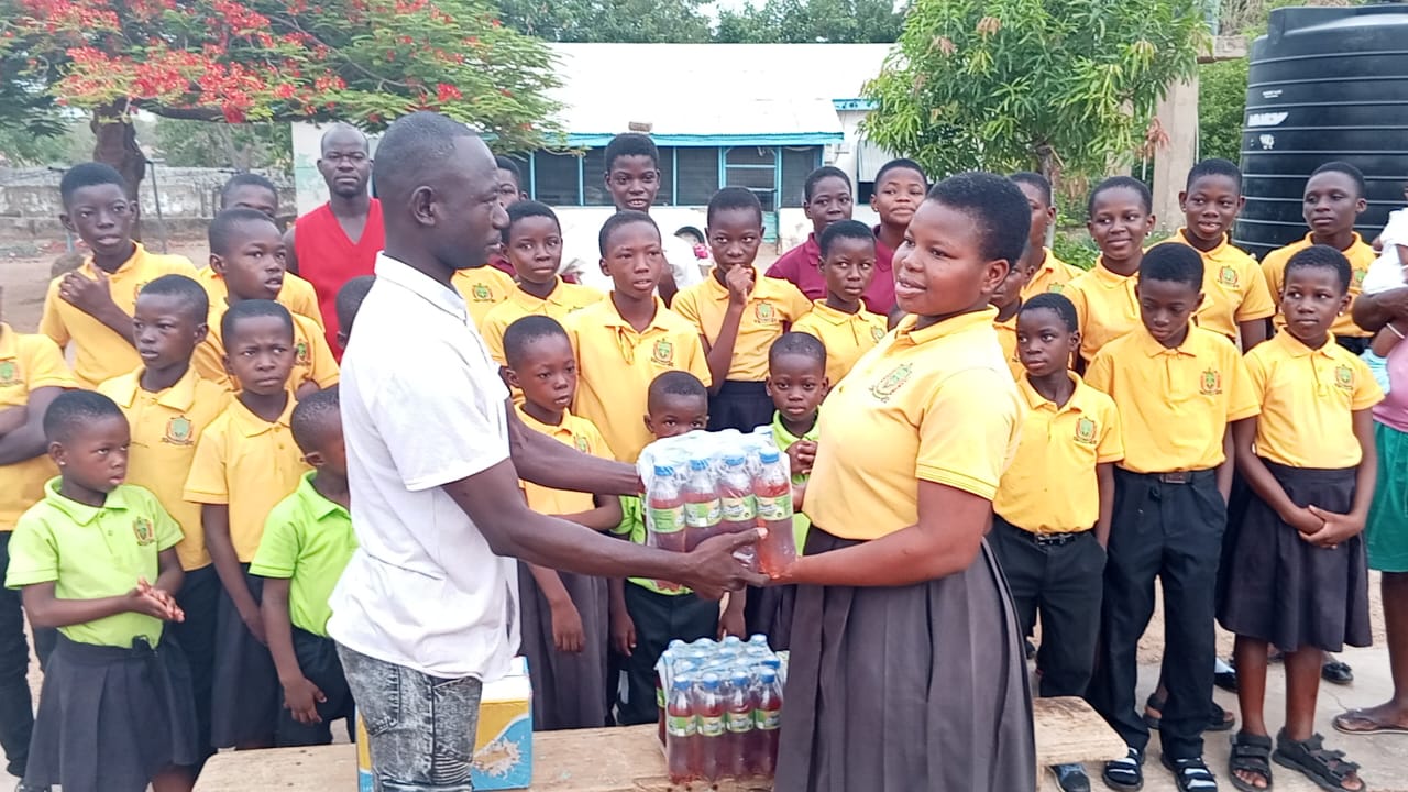 Moses Anaba Newsroom Family donates food items to orphanage in Bongo District