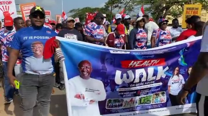 GIMPA TESCON holds health walk against drug abuse, urges youth to stay clean