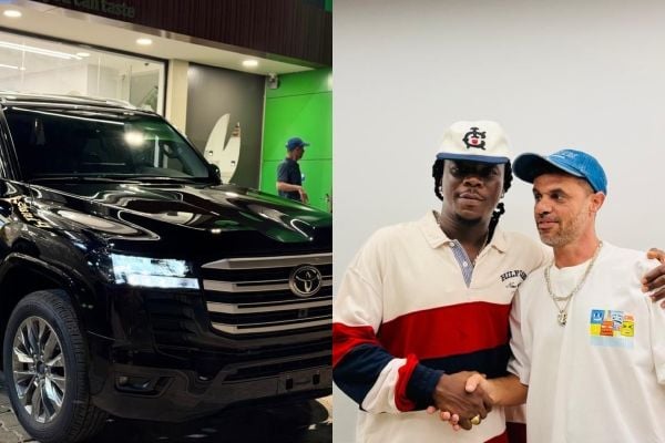 Stonebwoy receives brand-new Land Cruiser from Philanthropist Mohammed Raii as birthday gift