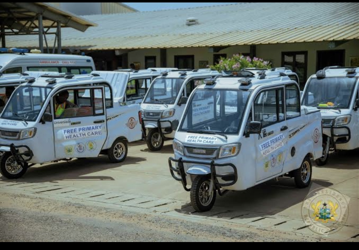 John Dramani Mahama Clarifies Use of Tricycles Under Free Primary Healthcare Programme