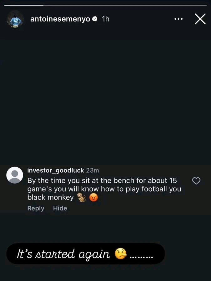 It's Started Again: Man City's Semenyo Exposes Racist Abuse Hours After 3-0 Chelsea Win