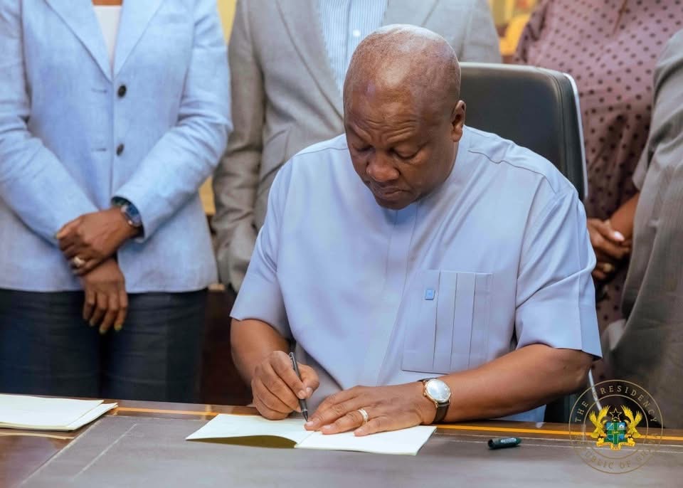 President Mahama Assents to Five Key Bills into Law
