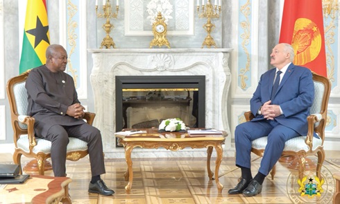 Mahama Calls for Stronger Ghana-Belarus Cooperation During Meeting with Lukashenko