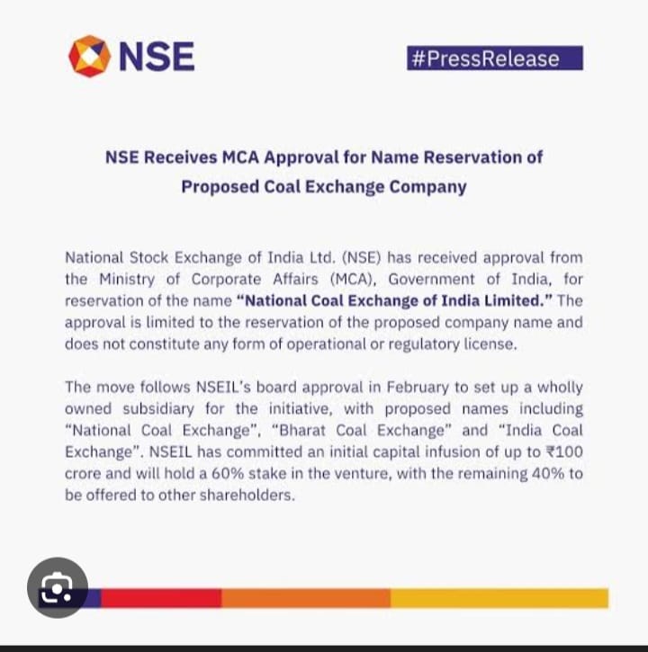  NSE secures approval for proposed National Coal Exchange