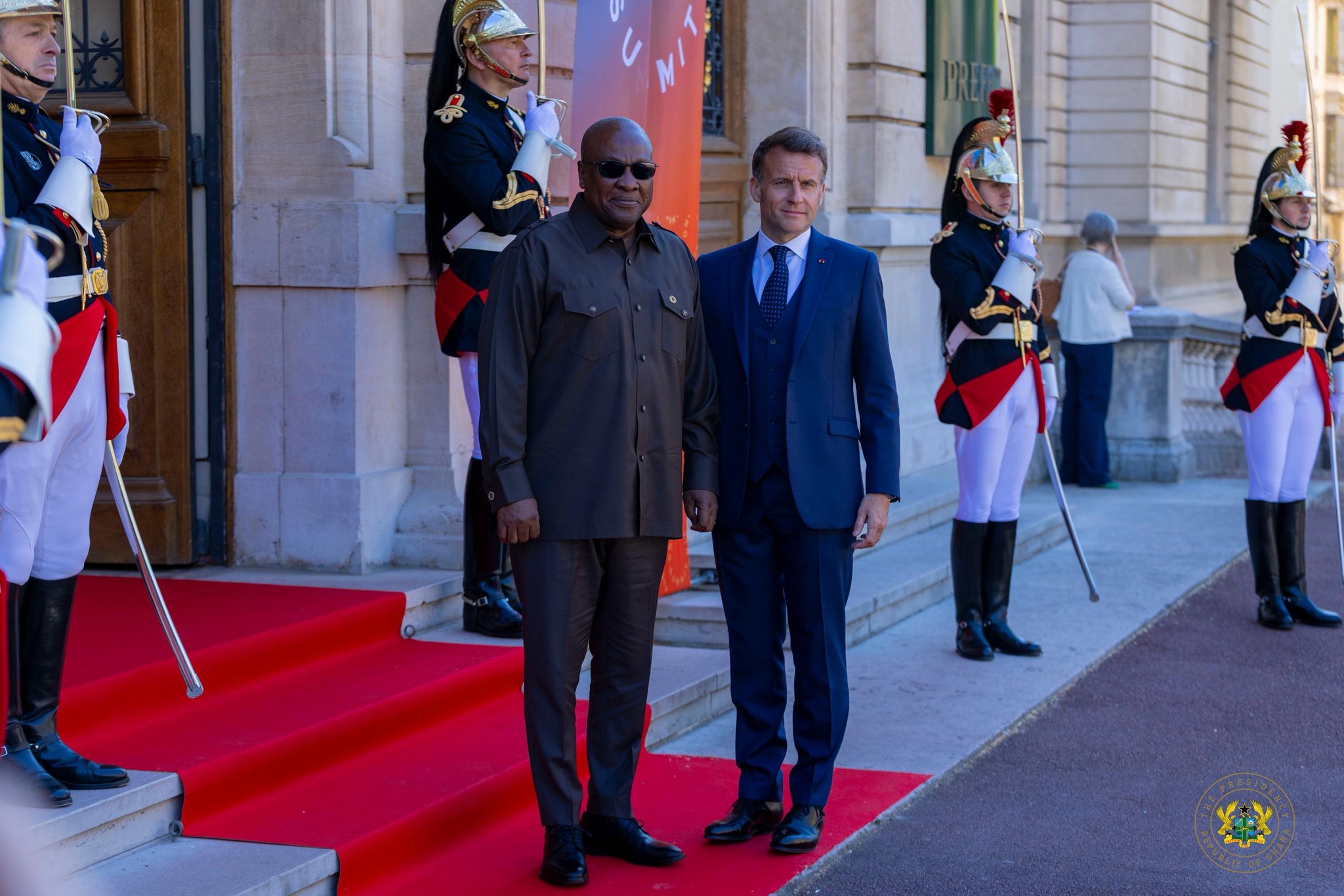 President Mahama arrives in France, co-chairs One Health Summit