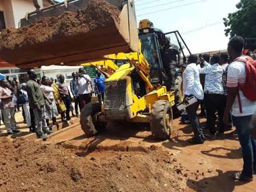 Kwabenya Road Finally Under Construction After Years of Neglect