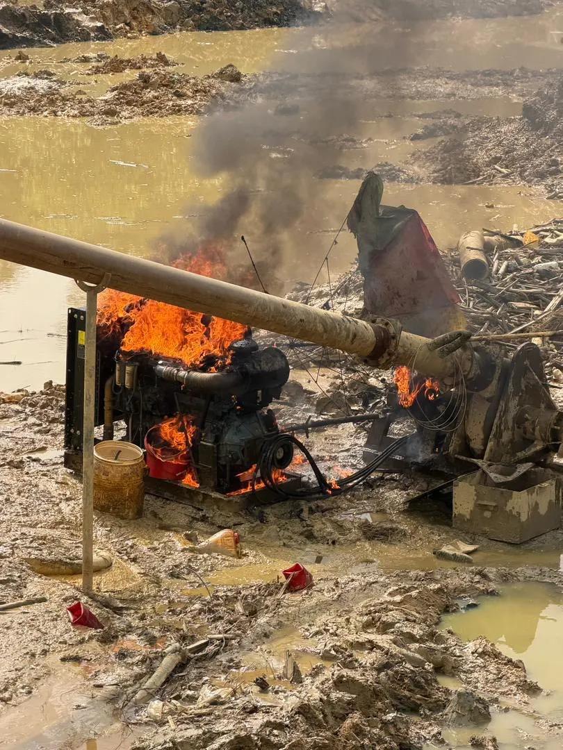 NAIMOS Officer Shot During Anti-Galamsey Operation in Bono Region