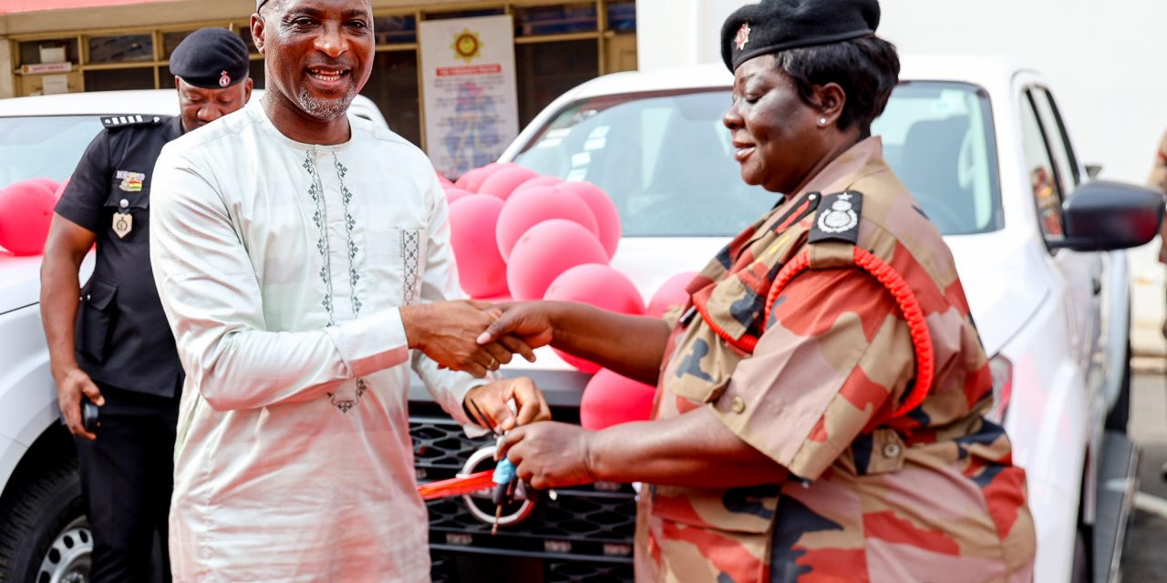 Interior Minister Commissions Utility Vehicles for Ghana National Fire Service