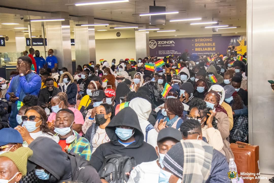 Third Batch of Ghanaian Evacuees Return Home from South Africa Amid Government Support Measures