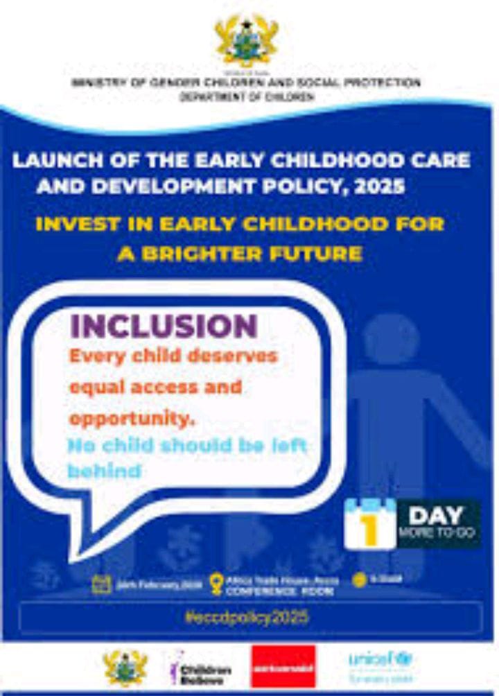 Gender Ministry to launch early childhood care and development policy  ‎