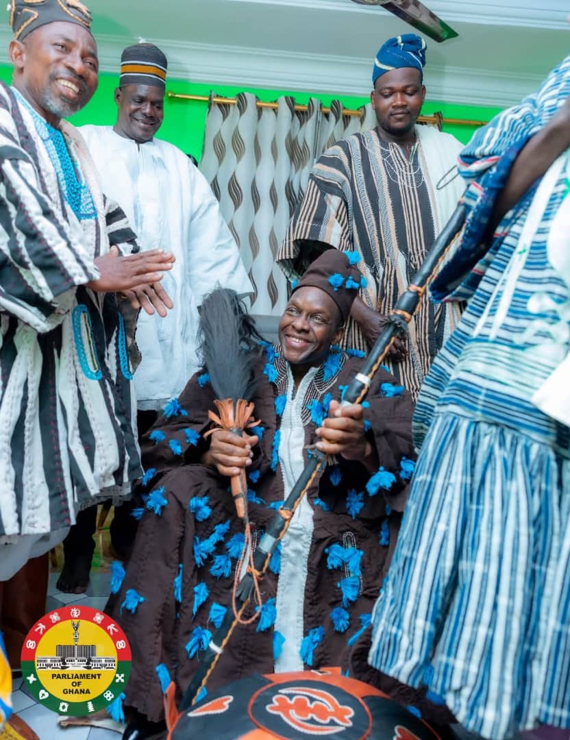 Speaker Alban Bagbin enskinned as Yelmeni Naa Yelkabaare Kunkpewuo I by Sankana Traditional Council
