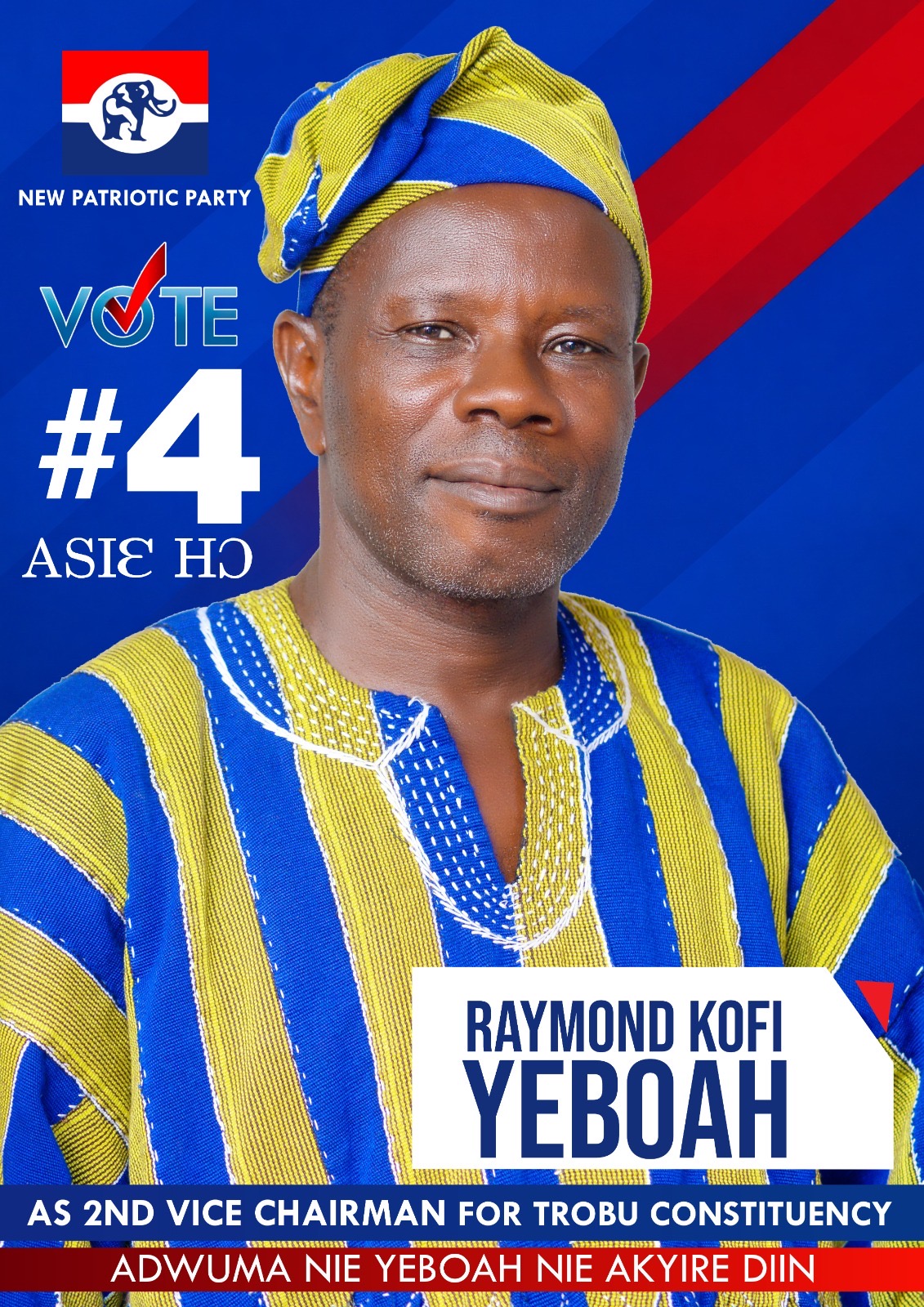 HON. RAYMOND KOFI YEBOAH APPEALS FOR SUPPORT AHEAD OF NPP TROBU CONSTITUENCY ELECTIONS